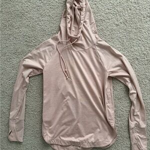 Athleta Light Pink Hoodie Sweatshirt